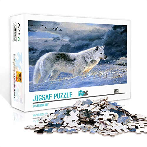 1000 Teile Mini-Puzzle für Erwachsene Wolf Klassisches Puzzle Machen Sie EIN einzigartiges Puzzle-Geschenk (38x26cm-Papppuzzle) Puzzles für Erwachsene und Kinder von YTLIUYUANDE