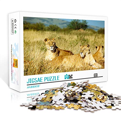 1000 Teile Minipuzzle für Erwachsene Löwe Klassisches Puzzle Familienspiel Puzzle DIY Geschenk (38x26cm Kartonpuzzle) Puzzles für Erwachsene und Kinder von YTLIUYUANDE