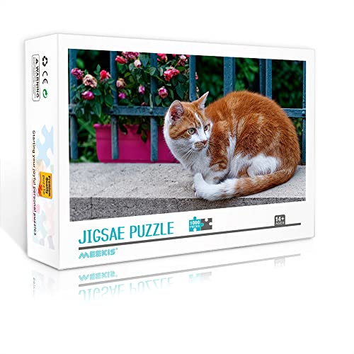 Mini-Puzzle für Erwachsene 1000-teiliges Katzen-Puzzle-Set Familien-Herausforderungsspiel Puzzle-Geschenk (38 x 26 cm Karton-Puzzle) Puzzle für Erwachsene und Kinder von YTLIUYUANDE