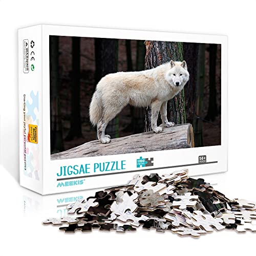 Mini-Puzzle für Erwachsene 1000-teiliges Wolf-Puzzle-Set Puzzle für die Wanddekoration zu Hause (38 x 26 cm Kartonpuzzle) Puzzles für Erwachsene und Kinder von YTLIUYUANDE