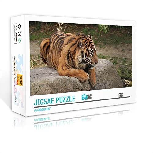 Mini Puzzles für Erwachsene 1000 Teile Tiger Puzzle Set DIY Spielzeug Kreative Geschenke Heimtextilien (38x26cm Kartonpuzzle) Puzzles für Erwachsene und Kinder von YTLIUYUANDE