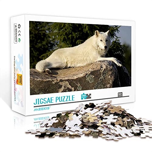 Minipuzzle für Erwachsene 1000 Teile Wolf Set Puzzle Spiel Spielzeug Zuhause Reise Geschenk (38x26cm Kartonpuzzle) Puzzles für Erwachsene und Kinder von YTLIUYUANDE