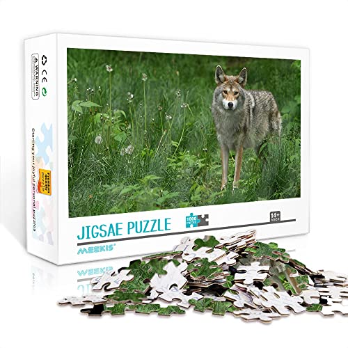 Minipuzzle für Erwachsene 1000 Teile Wolf Set Puzzle Spielzeug herausforderndes Spiel (Kartonpuzzle 38x26cm) Puzzles für Erwachsene und Kinder von YTLIUYUANDE