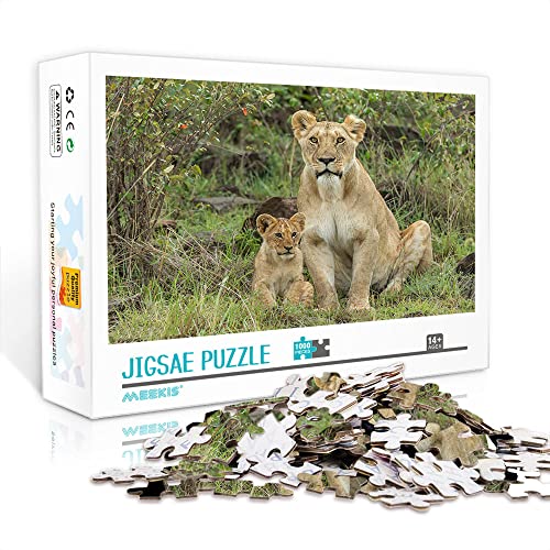 1000 Teile Mini-Puzzle für Erwachsene Klassisches Löwen-Puzzle Spielzeug-Herausforderung und Stressabbau (38 x 26 cm Karton-Puzzle) Puzzle für Erwachsene und Kinder von YTLIXIANGN