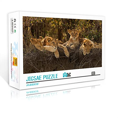 1000 Teile Mini-Puzzle für Erwachsene Lion Classic Puzzlespiel Spielzeug Geschenkpuzzle (38x26cm Kartonpuzzle) Puzzles für Erwachsene und Kinder von YTLIXIANGN