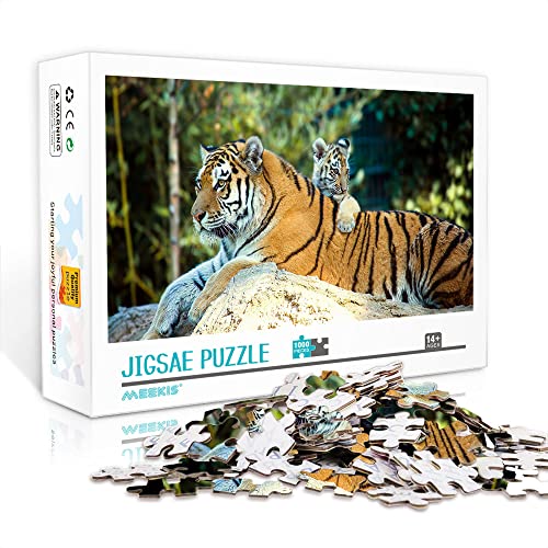 1000 Teile Mini-Puzzle für Erwachsene Tiger Classic Puzzle Family Fun Game Puzzle Gift (38x26cm Kartonpuzzle) Puzzles für Erwachsene und Kinder von YTLIXIANGN