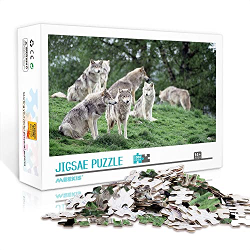 1000 Teile Mini-Puzzle für Erwachsene Wolf Klassisches Puzzle Machen Sie EIN einzigartiges Puzzle-Geschenk (Papppuzzle 38x26cm) Puzzle für Erwachsene 1000 Teile von YTLIXIANGN
