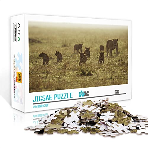 Mini-Puzzle für Erwachsene, 1000 Teile, Löwen-Set, Puzzlespiel, Heimdekoration, Puzzle (38 x 26 cm, Kartonpuzzle) Puzzle für Erwachsene und Kinder von YTLIXIANGN