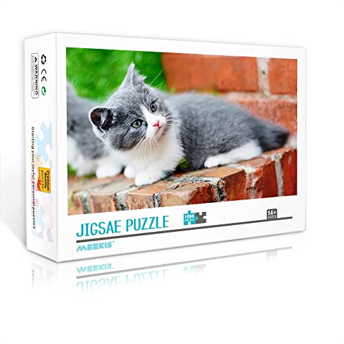 Mini-Puzzle für Erwachsene 1000 Teile Katzenpuzzle-Set Puzzle-Dekompressionsspiel Spielzeuggeschenk (38 x 26 cm Karton-Puzzle) Puzzles für Erwachsene und Kinder von YTLIXIANGN