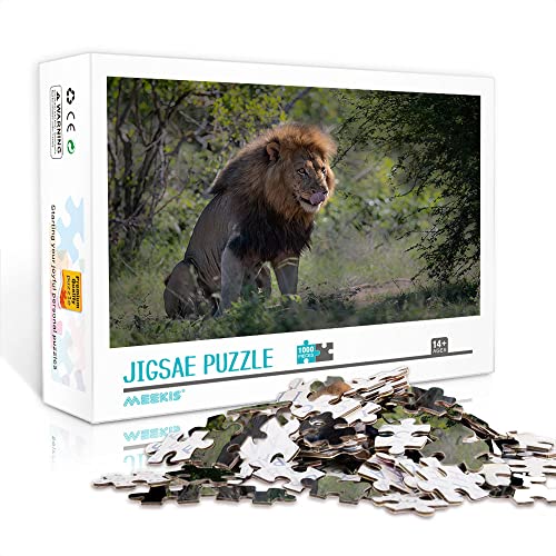 Minipuzzle für Erwachsene 1000 Teile Lion Set Puzzle Antistress Spiel und Geschenke (Kartonpuzzle 38x26 cm) Puzzles für Erwachsene und Kinder von YTLIXIANGN