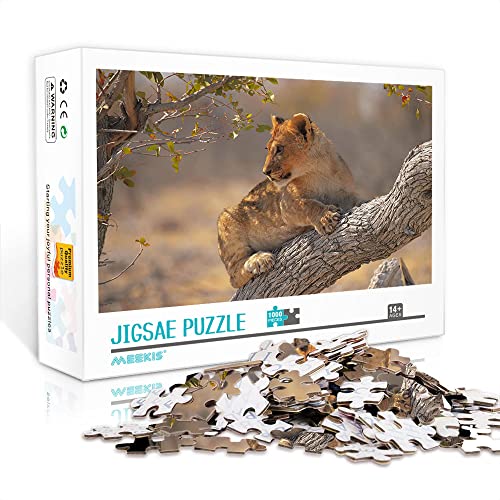 Minipuzzle für Erwachsene 1000 Teile Lion Set Puzzlespiel für Kinder mit Dekompression für Erwachsene (Kartonpuzzle 38x26cm) Puzzles für Erwachsene und Kinder von YTLIXIANGN