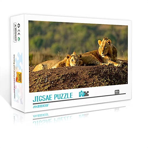 Minipuzzle für Erwachsene 1000 Teile Löwe Puzzle-Set Anspruchsvolles Geschenkpuzzle (38x26 cm Kartonpuzzle) Puzzles für Erwachsene und Kinder von YTLIXIANGN