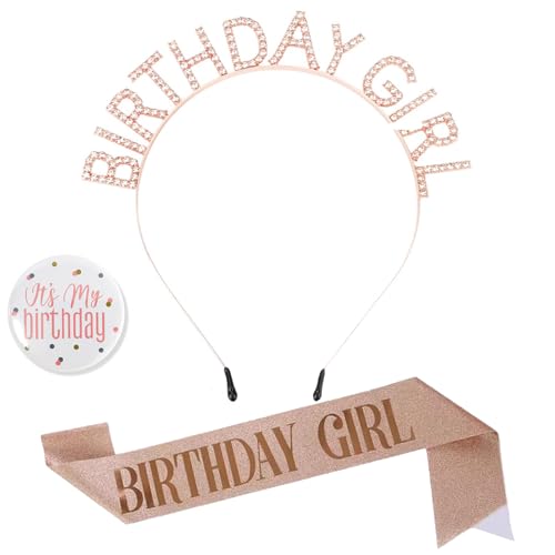 Geburtstag Mädchen Schärpe & Strass Tiara Set, Geburtstag Schärpe und Tiara, Geburtstag Rosette, Geburtstag Mädchen Schärpe Geburtstag Tiara Fabelhafte Glitzer Schärpe und Kristall Geburtstag Kronen Geburtstag Mädchen Schärpe & Strass Tiara Set, Geburtstag Schärpe und Tiara, Geburtstag Rosette, Geburtstag Mädchen Schärpe Geburtstag Tiara Fabelhafte Glitzer Schärpe und Kristall Geburtstag Kronen von YTPAFK