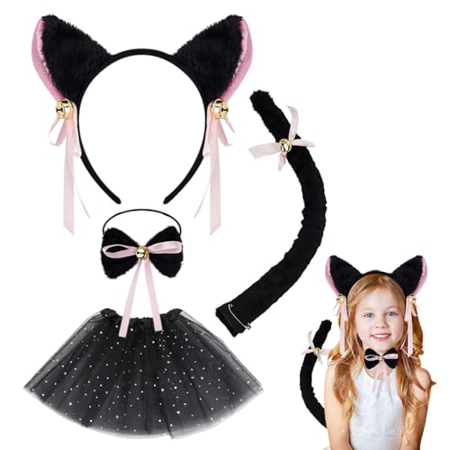 YTPAFK Katzenkostüme für Kinder / Katzenohren und -schwanz YTPAFK Katzenkostüme für Kinder / Katzenohren und -schwanz von YTPAFK