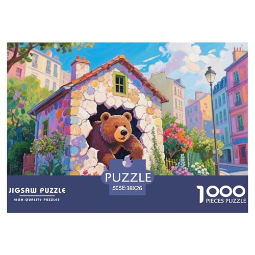 3D-Bär Hölzerne Puzzles Wasserfest 1000 Teile DIY- Puzzle Für Erwachsene Spaß Lernspiele 3D-Bär Hölzerne Puzzles Wasserfest 1000 Teile DIY- Puzzle Für Erwachsene Spaß Lernspiele von YTPONBCSTUG