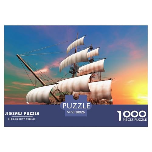3D Ship,Sailing-Ship Hölzerne Puzzles Wasserfest 1000 Teile DIY- Puzzle Geschenke Für Erwachsene Spaß Herausfordernde Puzzlespiele​ von YTPONBCSTUG