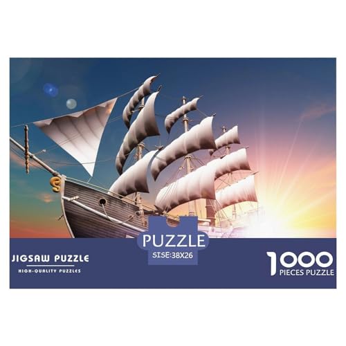 3D Ship,Sailing-Ship Hölzerne Puzzles Wasserfest 1000 Teile DIY- Puzzle Geschenke Für Erwachsene Spaß Puzzle Zur Heimdekoration​ von YTPONBCSTUG