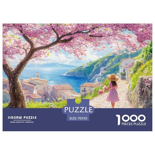 A Beautiful Girl-Cherry Blossom Hölzerne Puzzles Wasserfest 1000 Teile DIY- Puzzle Für Erwachsene Spaß Herausfordernde Puzzlespiele A Beautiful Girl-Cherry Blossom Hölzerne Puzzles Wasserfest 1000 Teile DIY- Puzzle Für Erwachsene Spaß Herausfordernde Puzzlespiele von YTPONBCSTUG