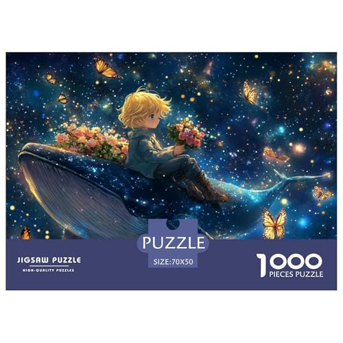 A Dreamy Atmospher-A Little Prince Hölzerne Puzzles Wasserfest 1000 Teile DIY- Puzzle Für Erwachsene Bunt Herausfordernde Puzzlespiele​ von YTPONBCSTUG