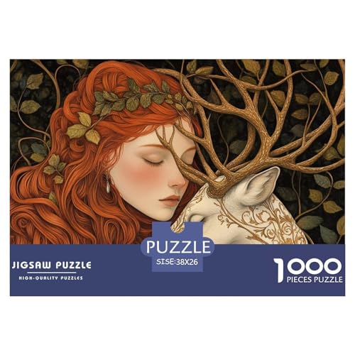 A Red-haired Woman-Deer Hölzerne Puzzles Wasserfest 1000 Teile DIY- Puzzle Geschenke Für Erwachsene Bunt Herausfordernde Puzzlespiele A Red-haired Woman-Deer Hölzerne Puzzles Wasserfest 1000 Teile DIY- Puzzle Geschenke Für Erwachsene Bunt Herausfordernde Puzzlespiele von YTPONBCSTUG