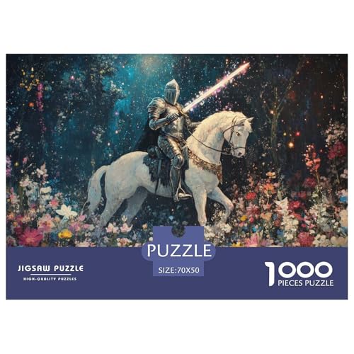 An Armored Knight-White Horse Hölzerne Puzzles Wasserfest 1000 Teile DIY- Puzzle Geschenke Für Erwachsene Bunt Puzzle Zur Heimdekoration An Armored Knight-White Horse Hölzerne Puzzles Wasserfest 1000 Teile DIY- Puzzle Geschenke Für Erwachsene Bunt Puzzle Zur Heimdekoration von YTPONBCSTUG