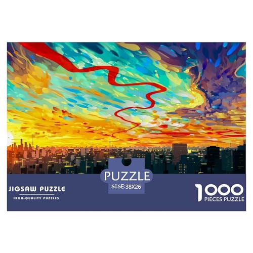 Anime Art-Skyscraper Hölzerne Puzzles Wasserfest 1000-teiliges Puzzle Für Erwachsene Unmöglich Lernspiele Anime Art-Skyscraper Hölzerne Puzzles Wasserfest 1000-teiliges Puzzle Für Erwachsene Unmöglich Lernspiele von YTPONBCSTUG