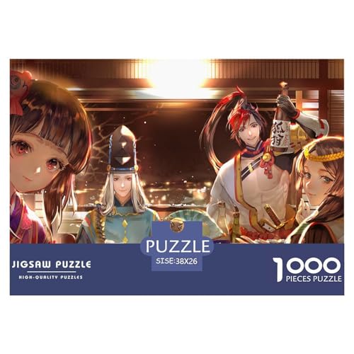 Anime Girl Hölzerne Puzzles Wasserfest 1000 Teile DIY- Puzzle Für Erwachsene Bunt Herausfordernde Puzzlespiele​ von YTPONBCSTUG