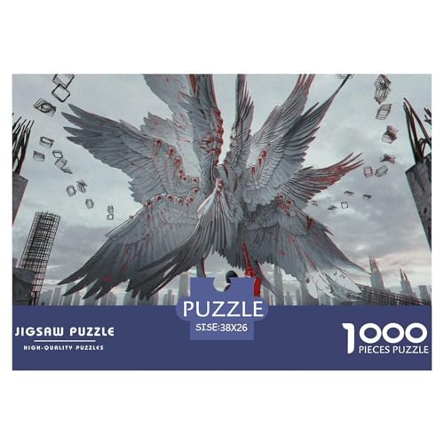Anime Girl Hölzerne Puzzles Wasserfest 1000 Teile DIY- Puzzle Für Erwachsene Spaß Herausfordernde Puzzlespiele​ von YTPONBCSTUG