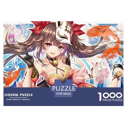 Anime Girl Hölzerne Puzzles Wasserfest 1000 Teile DIY- Puzzle Für Erwachsene Spaß Puzzle Zur Heimdekoration​ von YTPONBCSTUG
