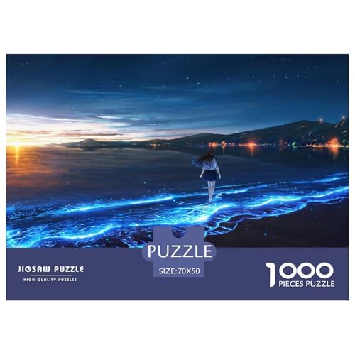 Anime Girl Hölzerne Puzzles Wasserfest 1000 Teile DIY- Puzzle Für Erwachsene Unmöglich Lernspiele​ von YTPONBCSTUG