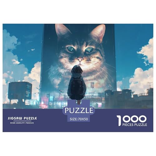 Anime Girl Hölzerne Puzzles Wasserfest 1000 Teile DIY- Puzzle Geschenke Für Erwachsene Herausfordernd Und Knifflig Lernspiele​ von YTPONBCSTUG