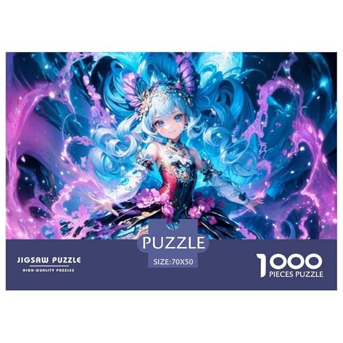 Anime Girl Hölzerne Puzzles Wasserfest 1000 Teile DIY- Puzzle Geschenke Für Erwachsene Unmöglich Lernspiele​ von YTPONBCSTUG