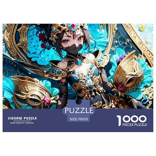Anime Girl Hölzerne Puzzles Wasserfest 1000-teiliges Puzzle Für Erwachsene Bunt Lernspiele​ von YTPONBCSTUG