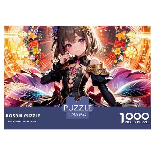 Anime Girl Hölzerne Puzzles Wasserfest 1000-teiliges Puzzle Für Erwachsene Bunt Lernspiele​ von YTPONBCSTUG