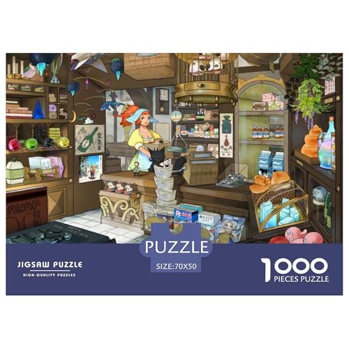 Anime Girl Hölzerne Puzzles Wasserfest 1000-teiliges Puzzle Für Erwachsene Unmöglich Puzzle Zur Heimdekoration​ von YTPONBCSTUG