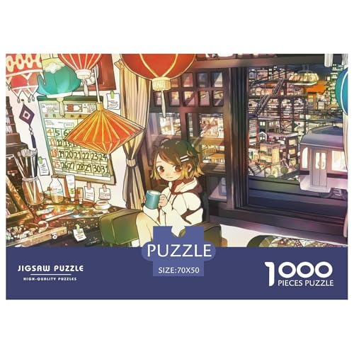 Anime Girl Hölzerne Puzzles Wasserfest 1000-teiliges Puzzle Geschenke Für Erwachsene Herausfordernd Und Knifflig Puzzle Zur Heimdekoration​ von YTPONBCSTUG