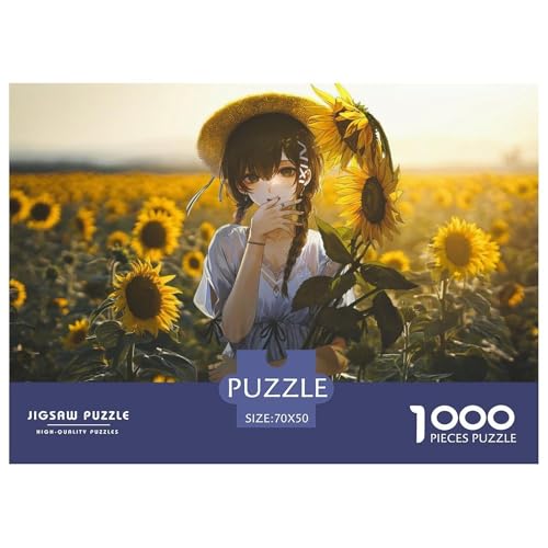 Anime Girl-Sunflower Hölzerne Puzzles Wasserfest 1000 Teile DIY- Puzzle Geschenke Für Erwachsene Spaß Puzzle Zur Heimdekoration Anime Girl-Sunflower Hölzerne Puzzles Wasserfest 1000 Teile DIY- Puzzle Geschenke Für Erwachsene Spaß Puzzle Zur Heimdekoration von YTPONBCSTUG