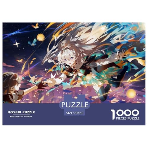 Anime Girls Hölzerne Puzzles Wasserfest 1000-teiliges Puzzle Geschenke Für Erwachsene Bunt Herausfordernde Puzzlespiele​ von YTPONBCSTUG