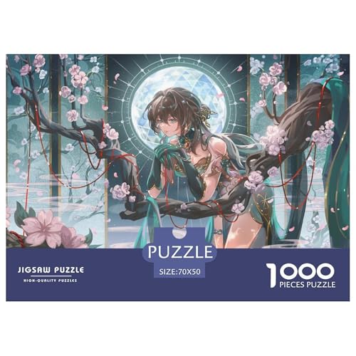 Anime Girls Hölzerne Puzzles Wasserfest 1000-teiliges Puzzle Geschenke Für Erwachsene Herausfordernd Und Knifflig Herausfordernde Puzzlespiele​ von YTPONBCSTUG