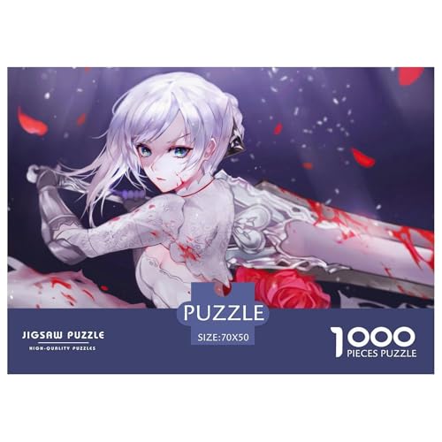 Anime Girls-Warrior Sword Hölzerne Puzzles Wasserfest 1000 Teile DIY- Puzzle Geschenke Für Erwachsene Herausfordernd Und Knifflig Lernspiele Anime Girls-Warrior Sword Hölzerne Puzzles Wasserfest 1000 Teile DIY- Puzzle Geschenke Für Erwachsene Herausfordernd Und Knifflig Lernspiele von YTPONBCSTUG