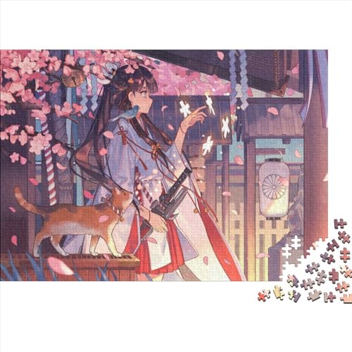 Anime-Mädchen 1000 Stück Jigsaw Puzzle Lernpuzzle Familienspiel Geschenk Für Erwachsene -Manga 1000pcs (75x50cm) von YTPONBCSTUG
