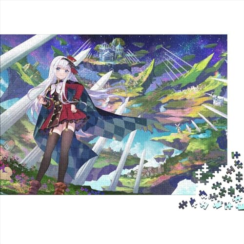 Anime-Mädchen Puzzle 1000 Teile Erwachsene Manga Puzzles Für Erwachsene Lernspiel Herausforderungsspielzeug 1000-teilige Puzzles Für Erwachsene 1000pcs (75x50cm) von YTPONBCSTUG