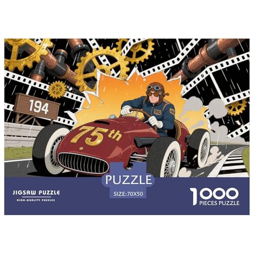 Antique Racing Cars Hölzerne Puzzles Wasserfest 1000 Teile DIY- Puzzle Für Erwachsene Buntzur Heimdekoration Antique Racing Cars Hölzerne Puzzles Wasserfest 1000 Teile DIY- Puzzle Für Erwachsene Buntzur Heimdekoration von YTPONBCSTUG