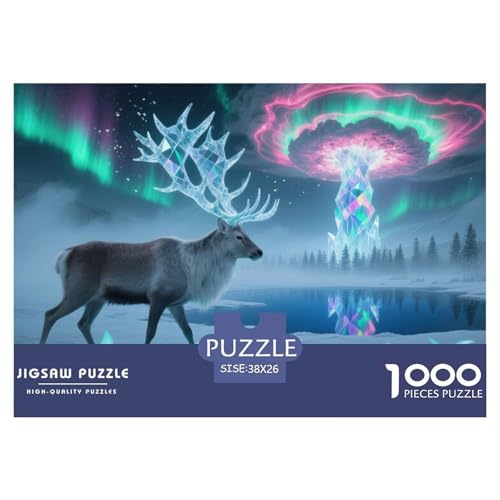 Aurora-Elch Hölzerne Puzzles Wasserfest 1000-teiliges Puzzle Für Erwachsene Spaßzur Heimdekoration Aurora-Elch Hölzerne Puzzles Wasserfest 1000-teiliges Puzzle Für Erwachsene Spaßzur Heimdekoration von YTPONBCSTUG