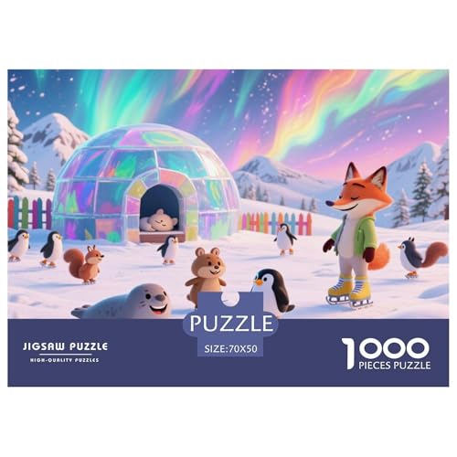 Aurora-Zoo Hölzerne Puzzles Wasserfest 1000-teiliges Puzzle Für Erwachsene Unmöglich Lernspiele von YTPONBCSTUG