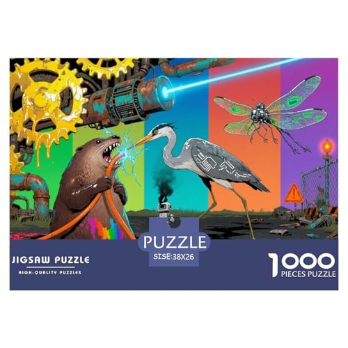 Ausrüstung, Feuchtgebiete Hölzerne Puzzles Wasserfest 1000-teiliges Puzzle Geschenke Für Erwachsene Bunt Lernspiele von YTPONBCSTUG