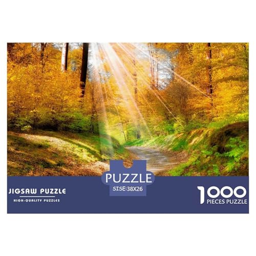 Autumn-Tree,Sunlight Hölzerne Puzzles Wasserfest 1000-teiliges Puzzle Für Erwachsene Bunt Lernspiele Autumn-Tree,Sunlight Hölzerne Puzzles Wasserfest 1000-teiliges Puzzle Für Erwachsene Bunt Lernspiele von YTPONBCSTUG
