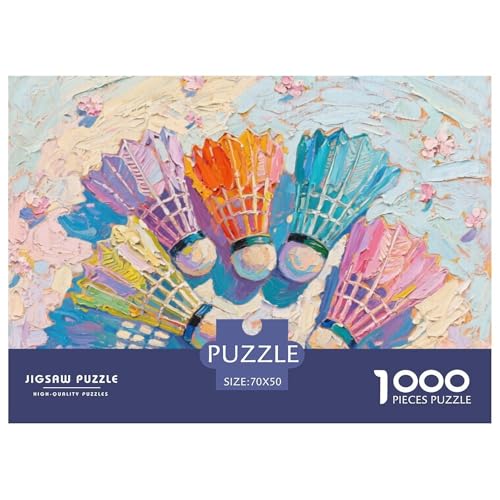 Badminton Hölzerne Puzzles Wasserfest 1000-teiliges Puzzle Für Erwachsene Spaß Herausfordernde Puzzlespiele von YTPONBCSTUG