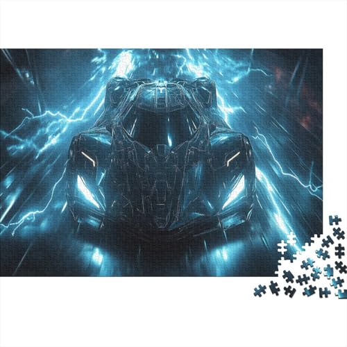 Batmobile Puzzles Für Erwachsene Lightning Effects Style 1000 Stück Puzzles Für Erwachsene Herausforderndes Spiel 1000pcs (75x50cm) von YTPONBCSTUG