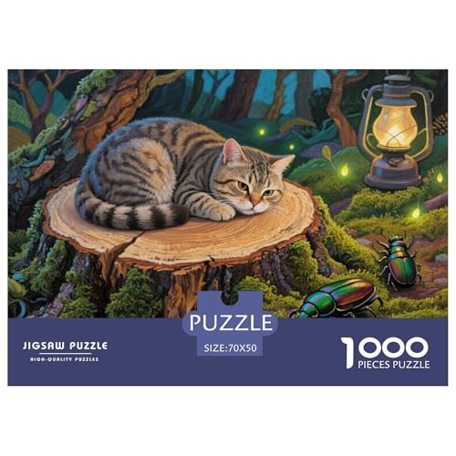 Baumringe der Zuckerfalteiche Hölzerne Puzzles Wasserfest 1000 Teile DIY- Puzzle Geschenke Für Erwachsene Herausfordernd Und Knifflig Lernspiele von YTPONBCSTUG